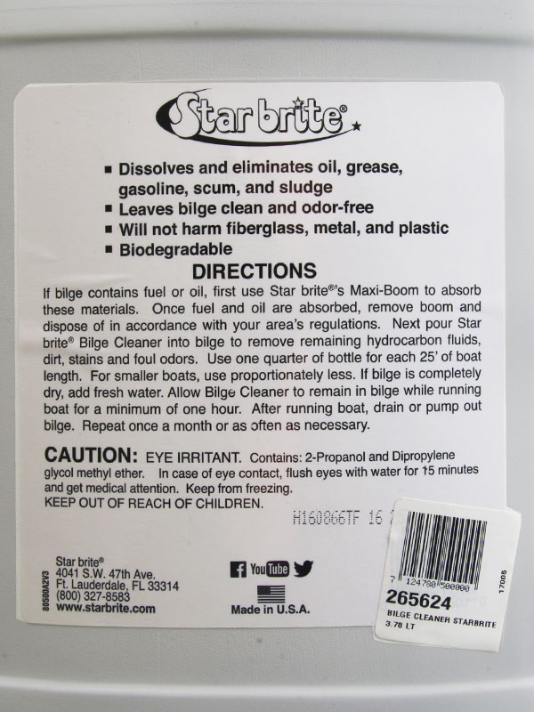 Star Brite Heavy Duty Bilge Cleaner 3.79L