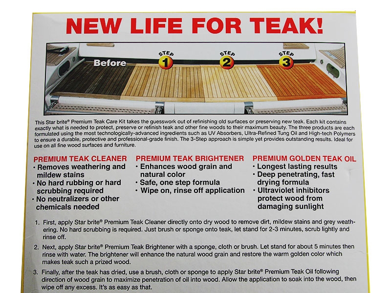 Star Brite Premium Teak Care Kit