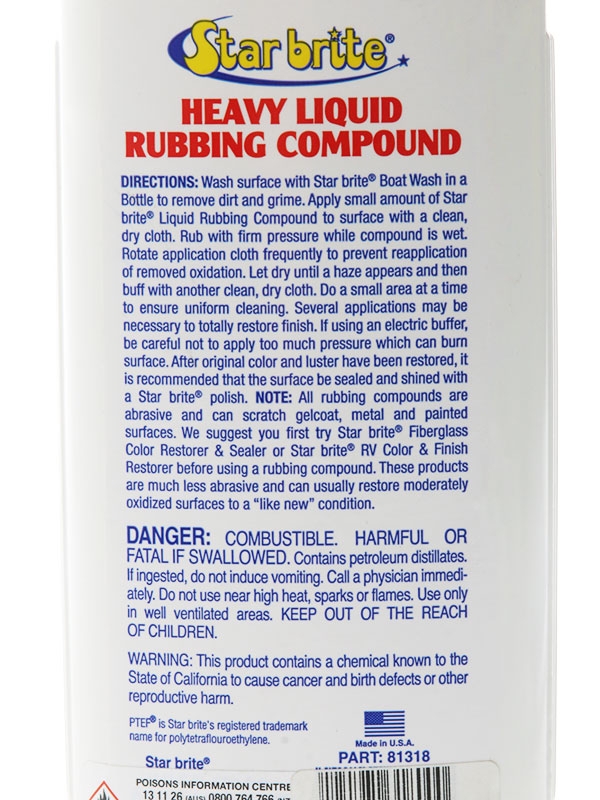 Star Brite Liquid Rubbing Compound for Heavy Oxidation 473ml