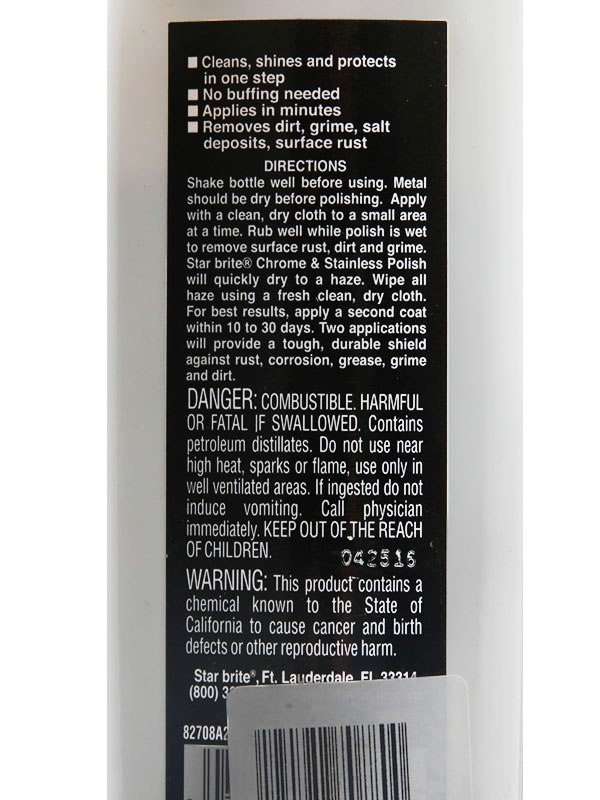 Star Brite Chrome and Stainless Polish 236ml