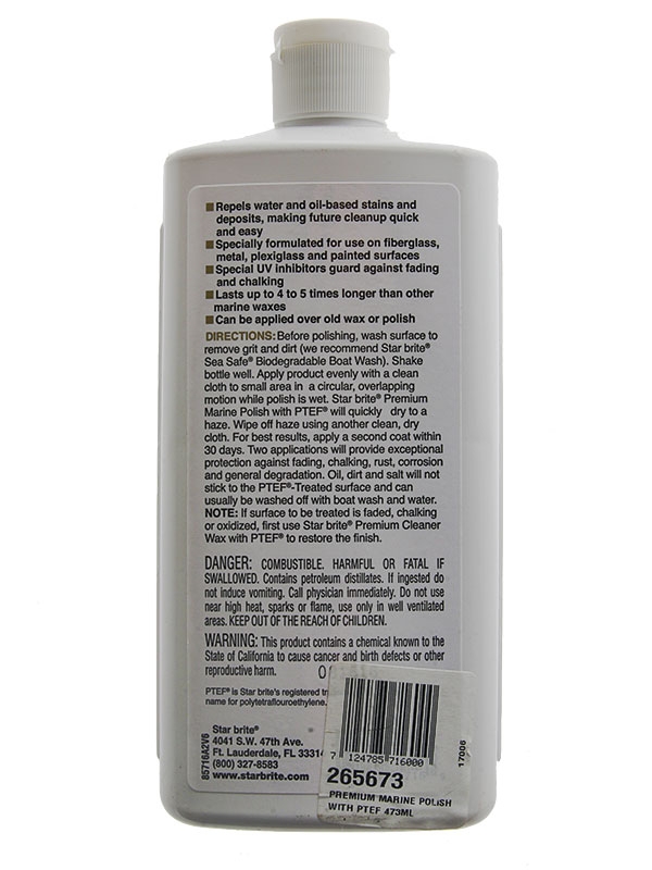 Star Brite Premium Marine Polish with PTEF 473ml