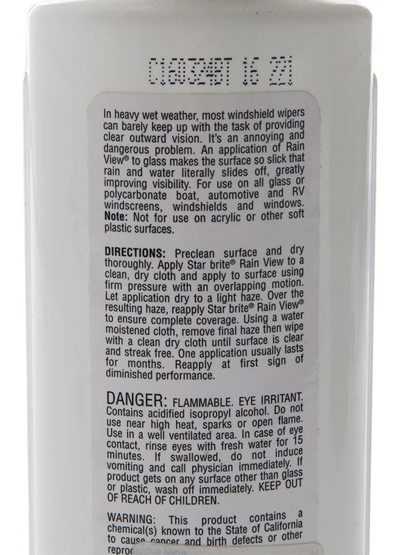 Star Brite Rain View Windshield Treatment 236ml