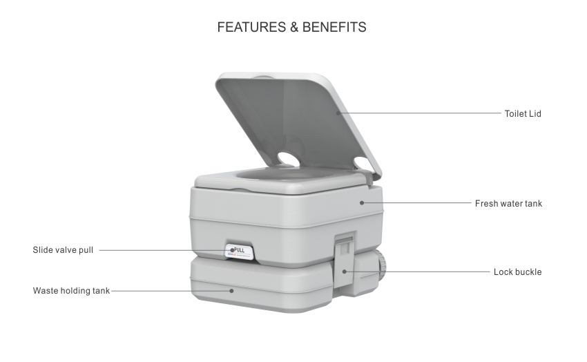 Seaflo Portable Toilet 10L