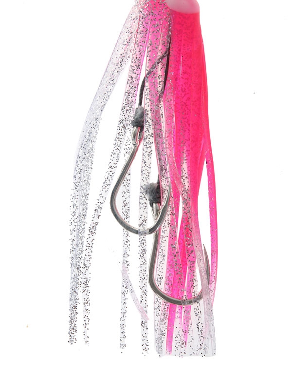 Catch Beta Bug Replacement Assist Rigs 155mm Pink/Silver Qty 1