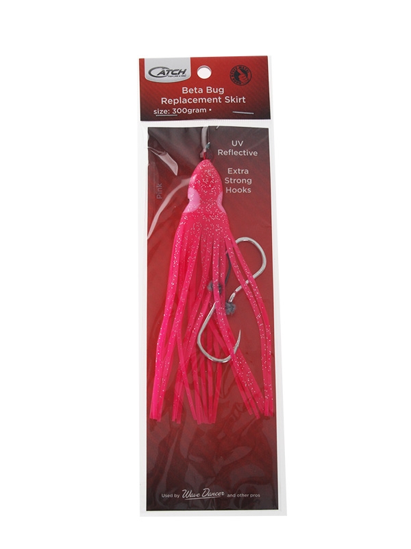 Catch Beta Bug Replacement Assist Rigs 155mm Pink Qty 1