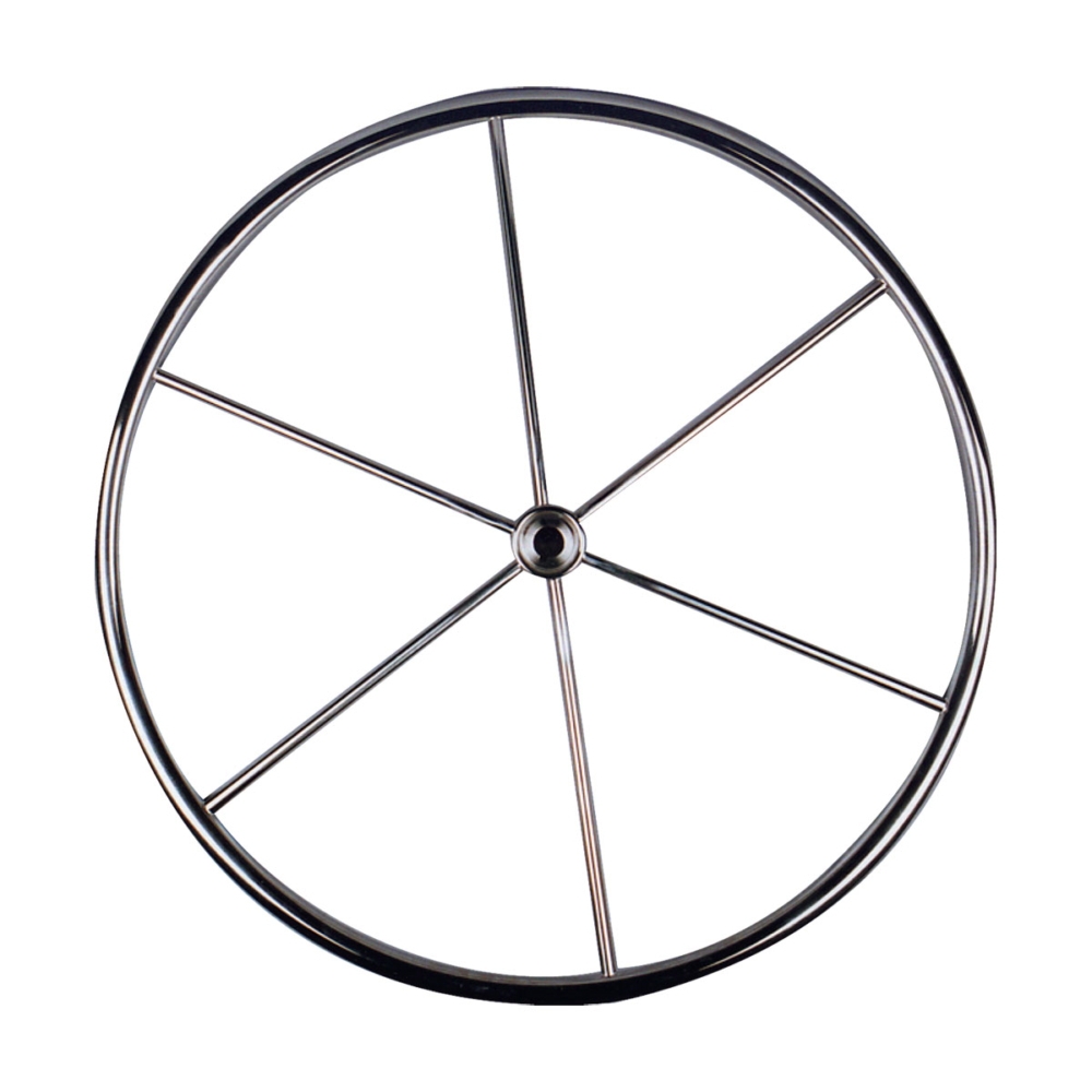 BLA Steering Wheel Six Spoke Stainless Steel 914