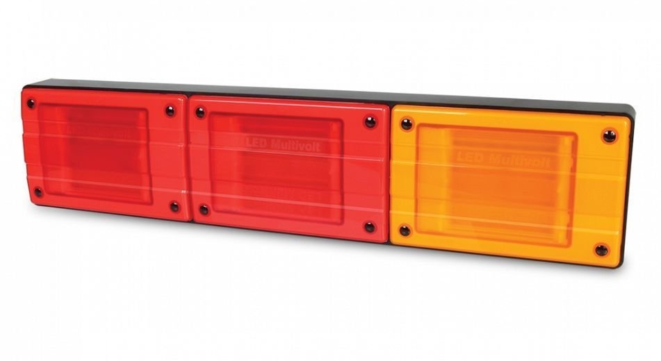 Hella Marine Designline LED Triple Module Stop Indicator Lamp Horizontal