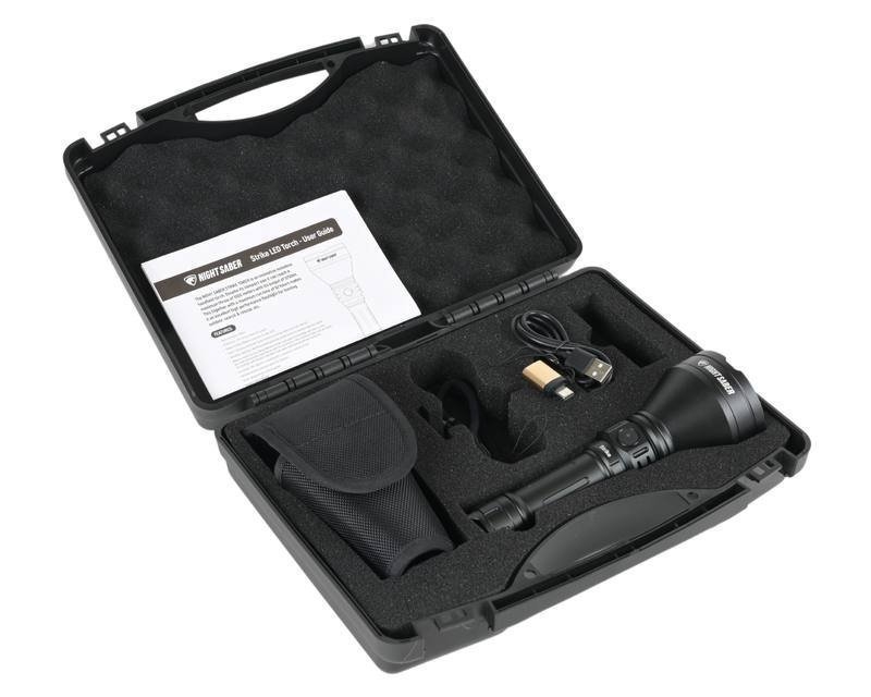Night Saber Strike LED Torch 1250 Lumens Battery Included