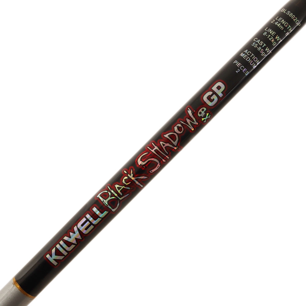 Kilwell Black Shadow BS802 General Purpose Spinning Rod 8ft 8-12kg 2pc