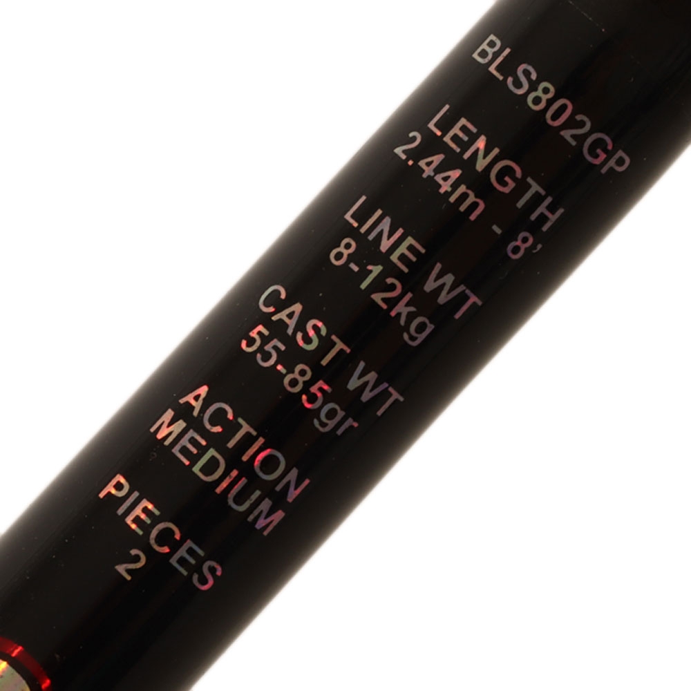 Kilwell Black Shadow BS802 General Purpose Spinning Rod 8ft 8-12kg 2pc