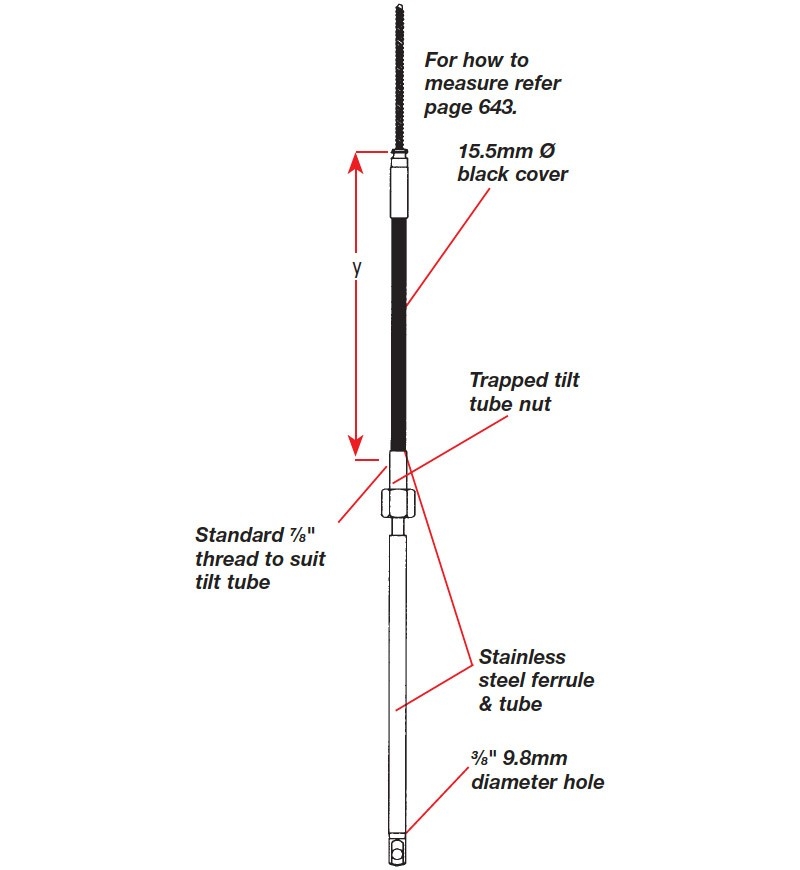 SeaStar Solutions Quick Connect Steering Cable 7.01m