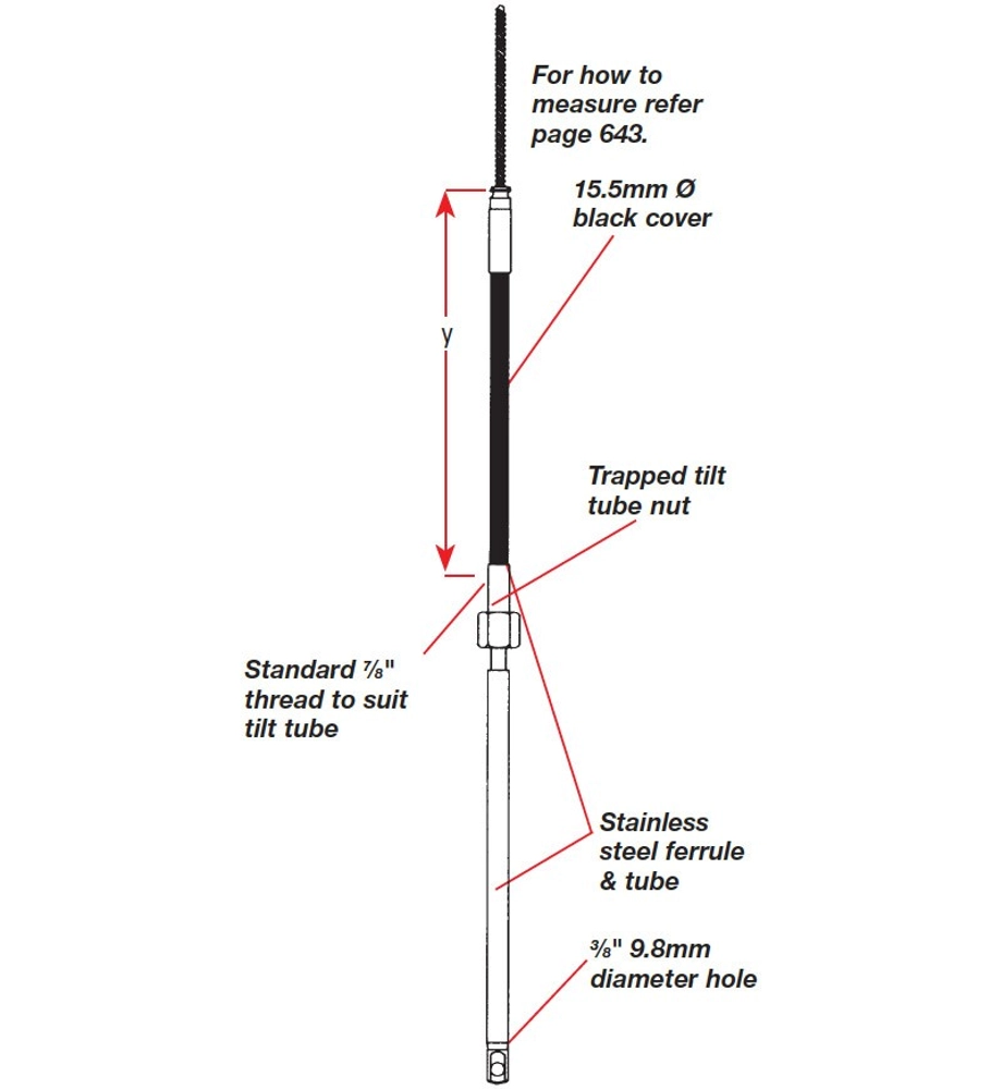 SeaStar Solutions Quick Connect Steering Cable 7.32m SeaStar Solutions Quick Connect Steering Cable 7.32m