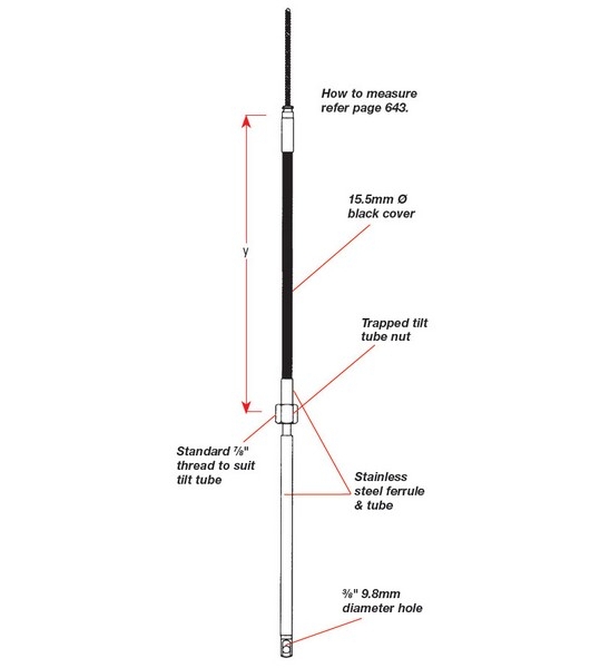 Seastar Solutions Cable Steering HPS 6ft
