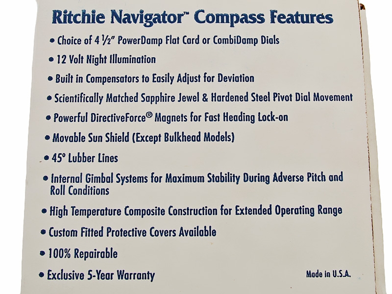 Ritchie Navigator FN-201 Flush Mount Compass