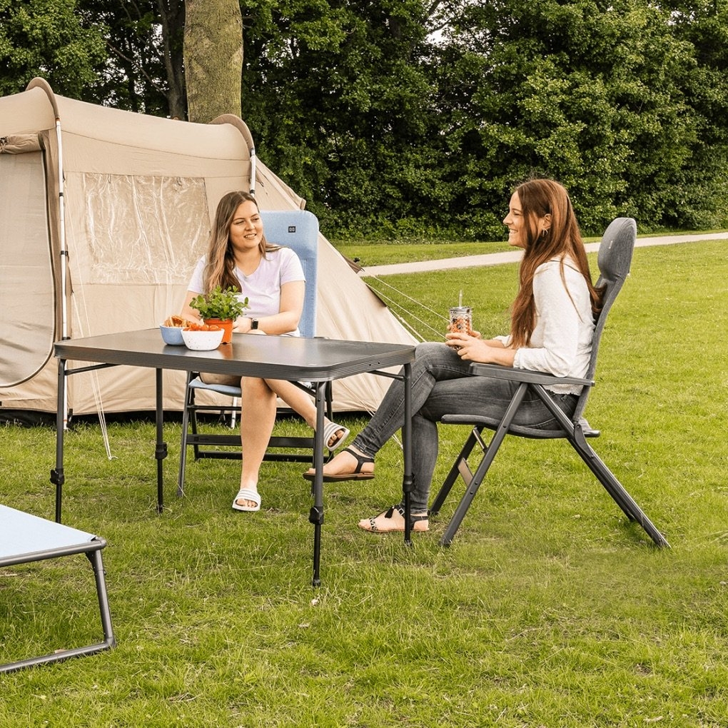 Travellife Lago Recliner Comfort Camping Chair Stormy Grey