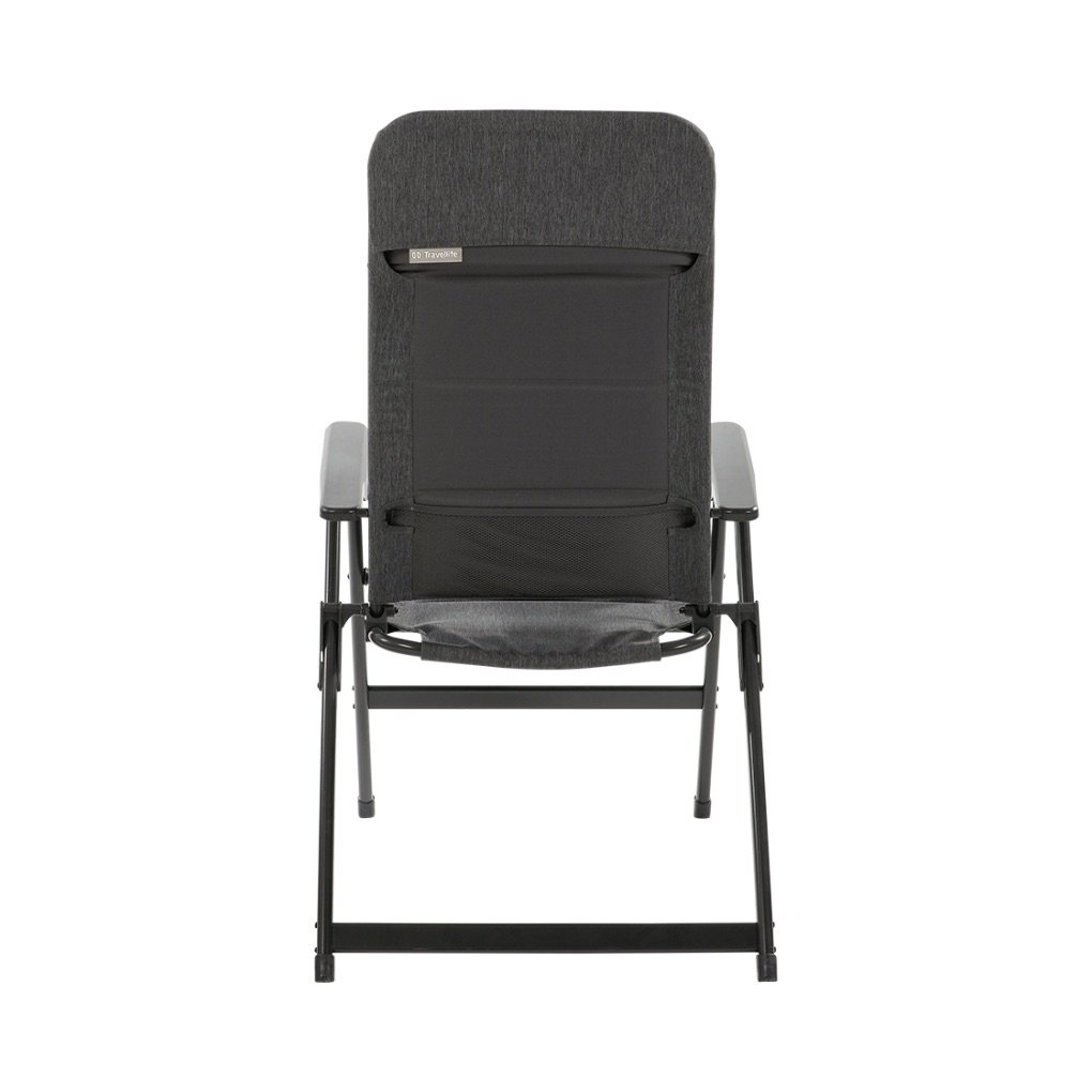 Travellife Lago Recliner Comfort Camping Chair Stormy Grey