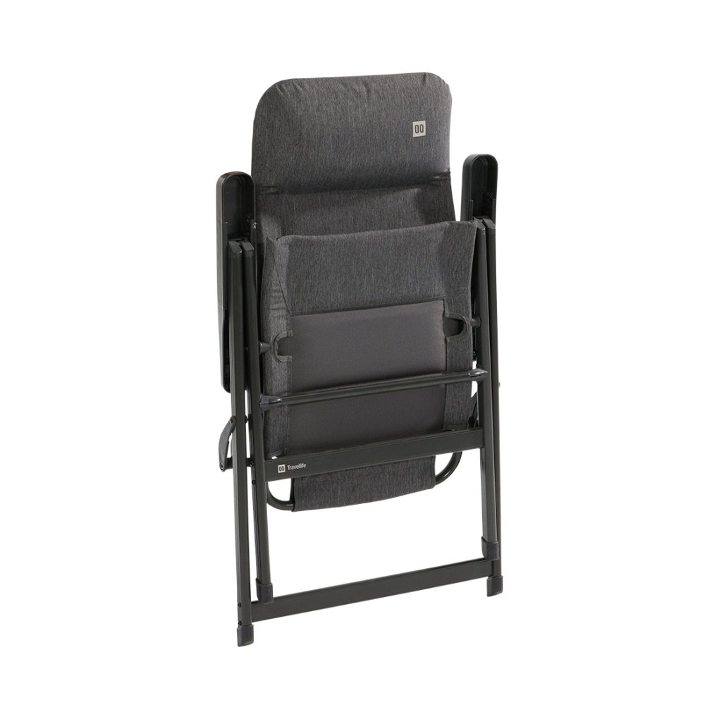 Travellife Lago Recliner Comfort Camping Chair Stormy Grey