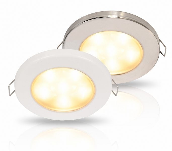 Hella Marine EuroLED 95 Downlight 10-33V Warm White Spring Mount - Polished 316 S/S Rim Box