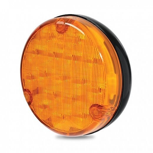 Hella Marine 110mm Round LED Rear Direction Indicator Lamp Black Base