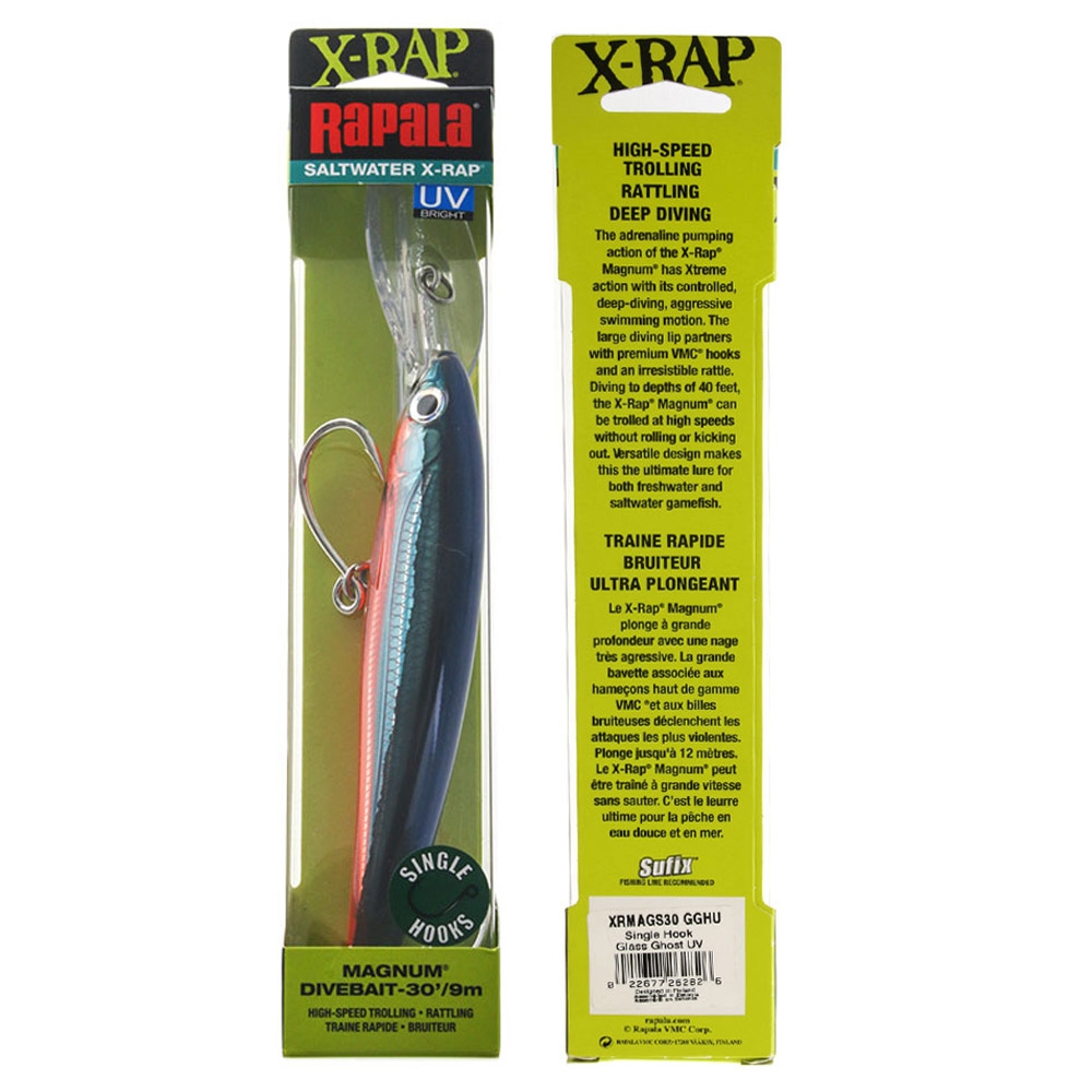 Rapala X-Rap Magnum Single Hook Trolling Lure 160mm