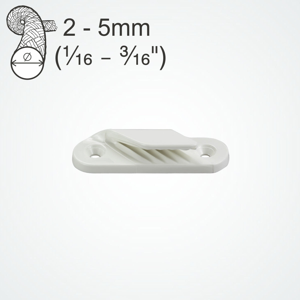 Clamcleat CL214W Leech Line Cleat Port