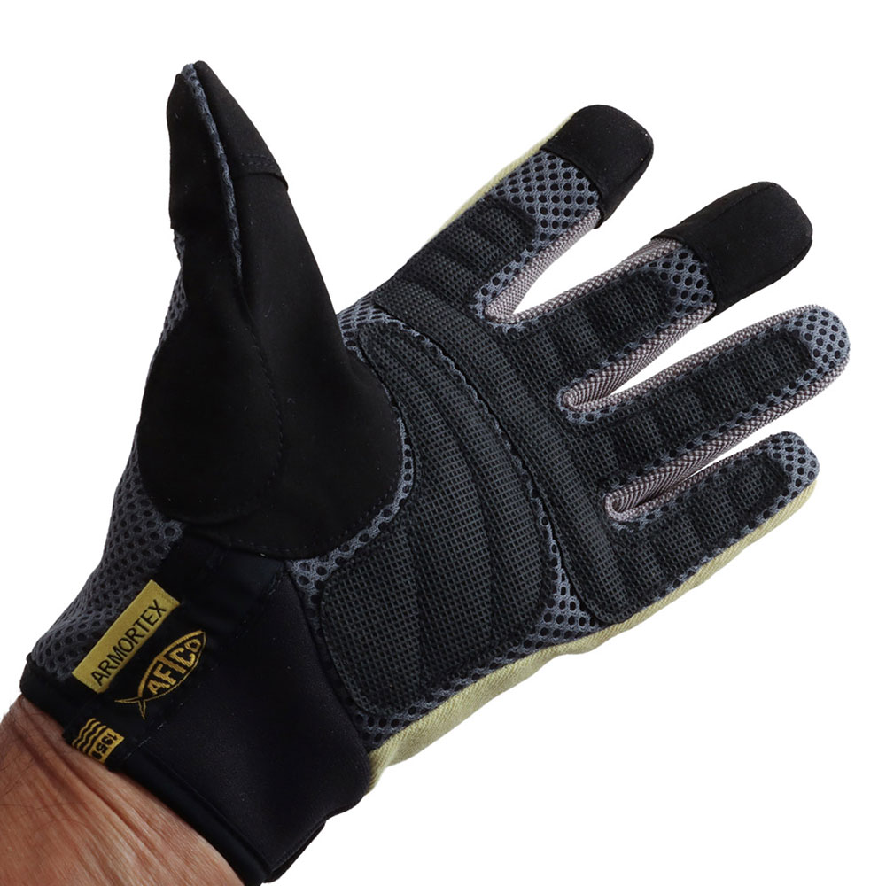 AFTCO Leader and Release Gloves Dark Storm Camo Medium