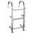Manta 290mm Wide 4 Tread Round Step Thru Ladder Straight Transom