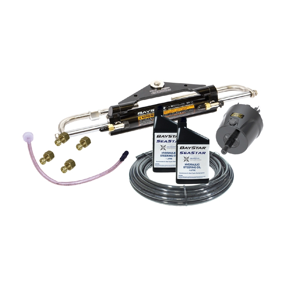 BayStar Omc/Yamaha Front Mount Semi Rigid Hose Steering Kit