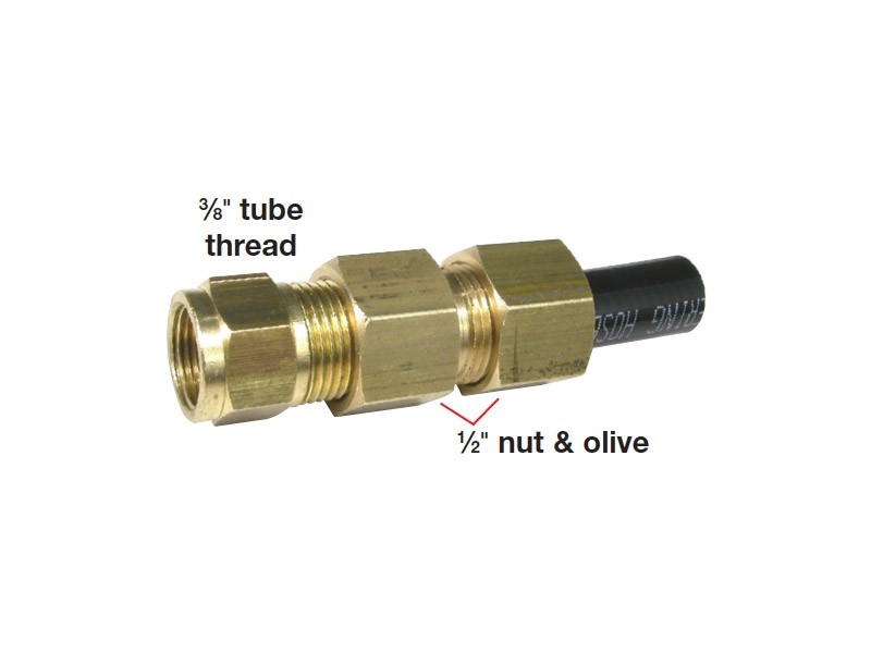 BLA 292993 Female Connector 11/2inch tube to 3/8inch BSP