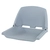 Folding Crew Boat Seat Non Padded - Grey