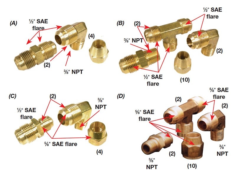 Capilano Single Station Fitting Kit for 1/2inch Copper Tubing