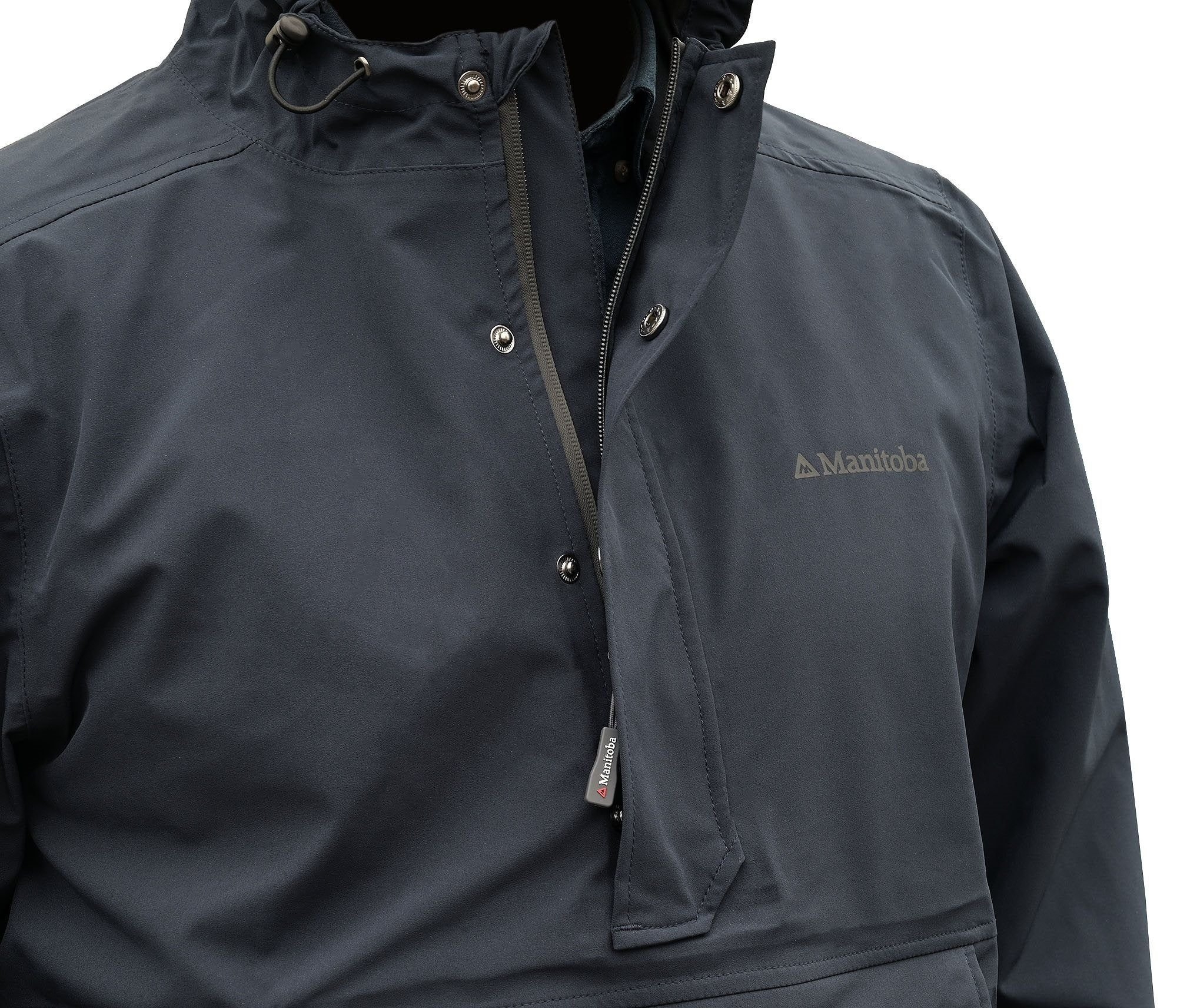 Manitoba Storm Compact 3 Waterproof Packable Jacket Navy
