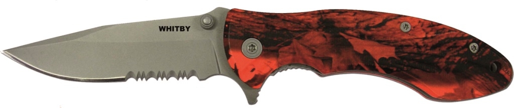 Whitby Orange Camo Knife 7cm
