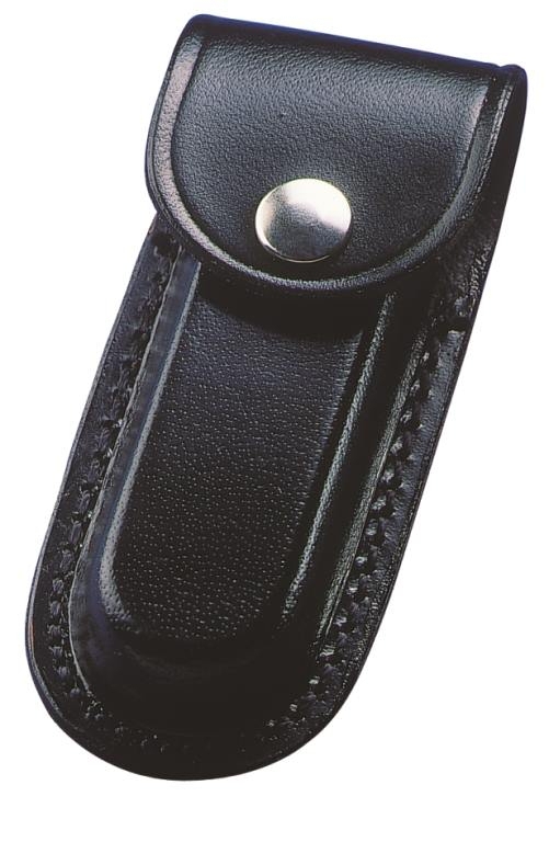 Whitby Pouch Leather Black 12.7cm