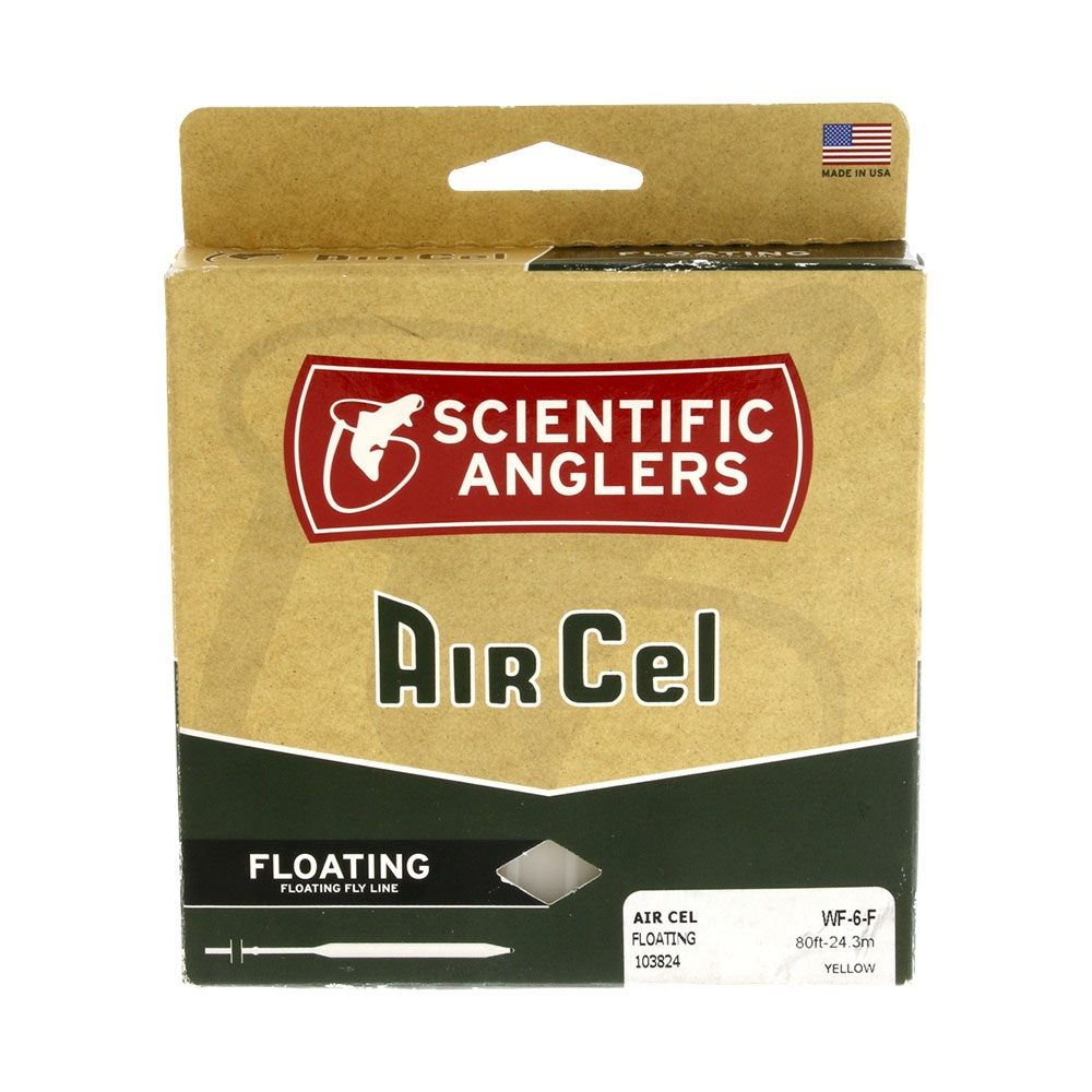 Scientific Anglers AirCel Floating Fly Line WF6 Yellow 24.3m