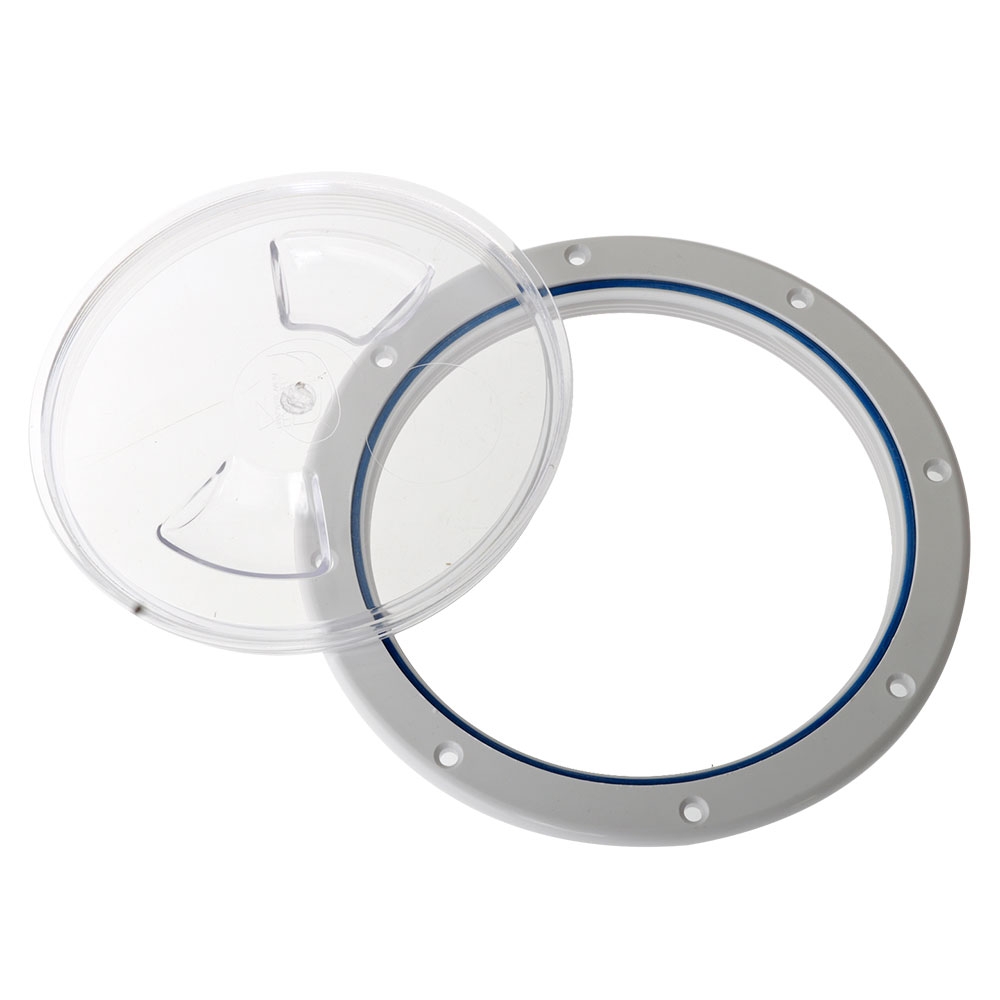 Polypropylene ABS Inspection Port Clear Cover 164mm