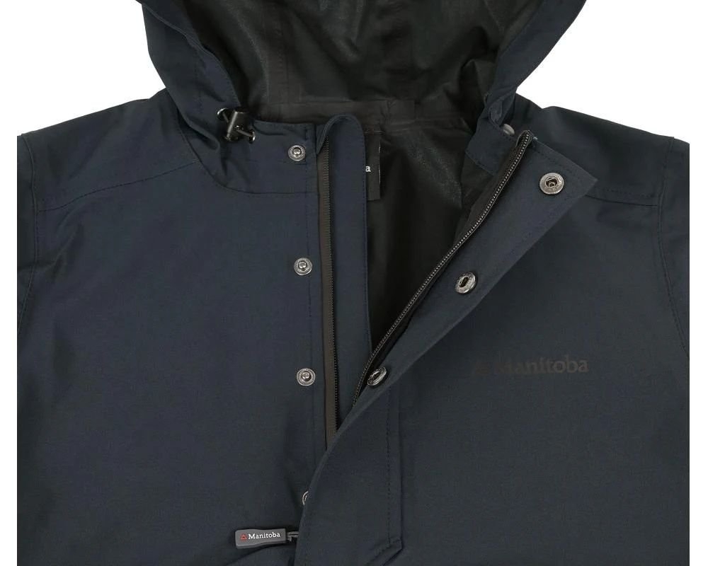 Manitoba Storm Compact 3 Waterproof Packable Jacket Navy