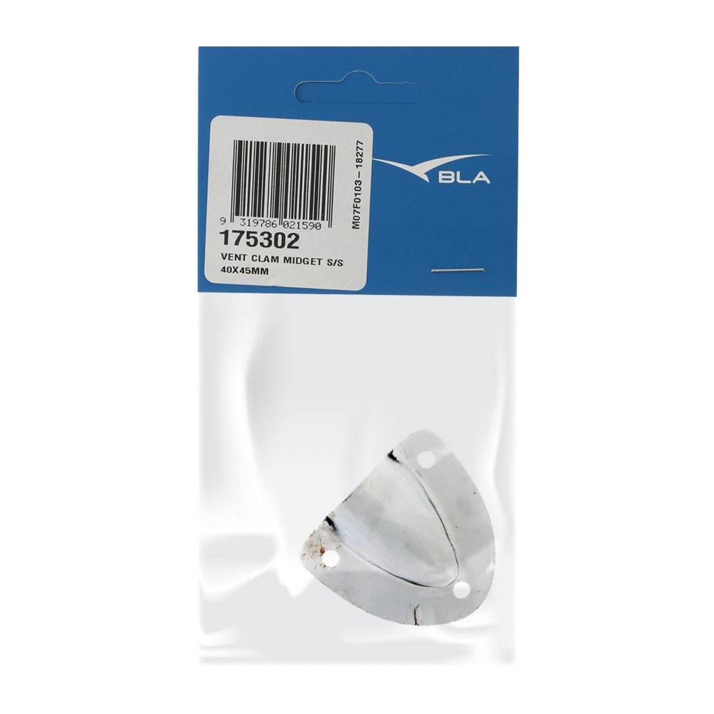 BLA Stainless Steel Mini Clam Vent 40 x 45mm