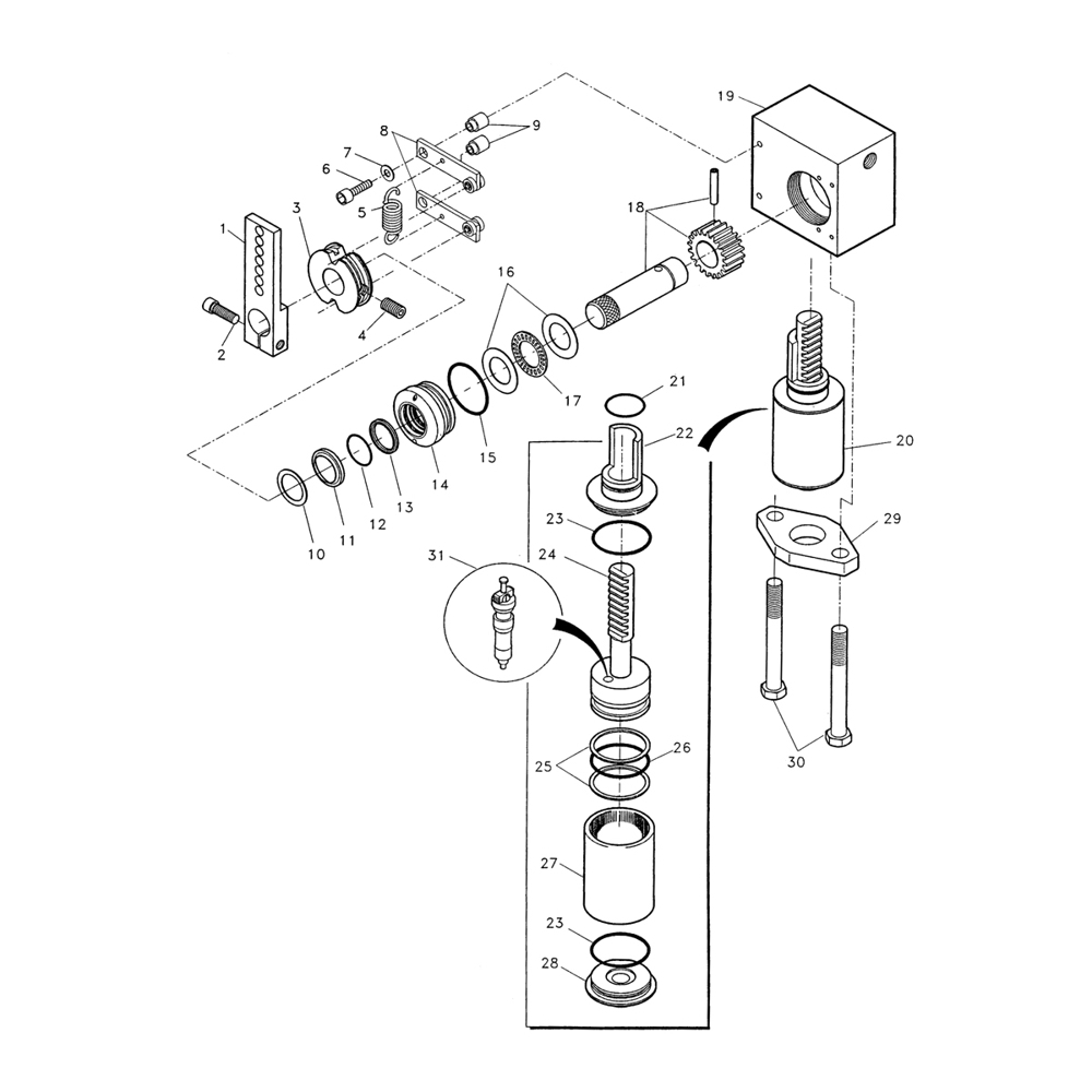 SeaStar Hydraulic Control Seal Kit Throttle Slave