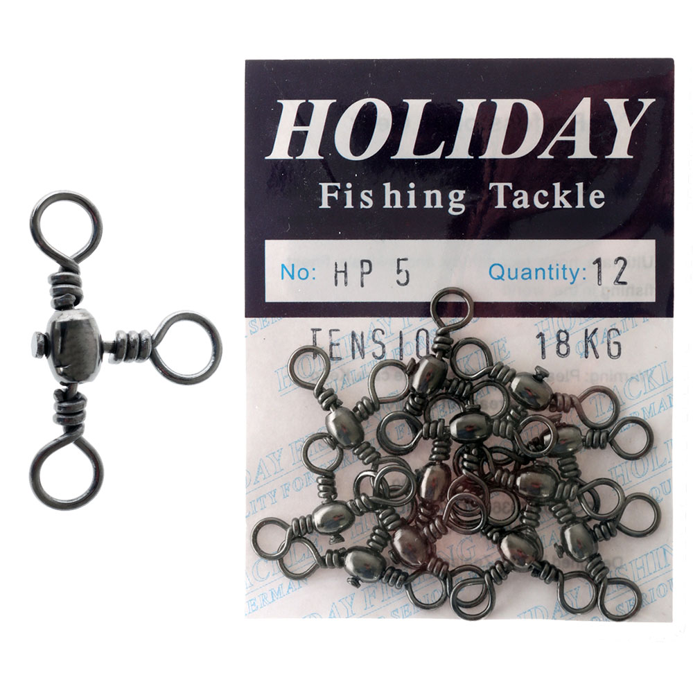 Holiday 3 Way Swivels Size 5 Tension 18kg Qty 12