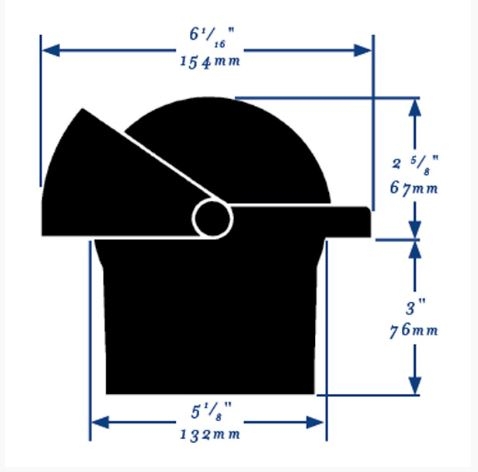 Ritchie Navigator FN-203 Flush Mount Compass Black
