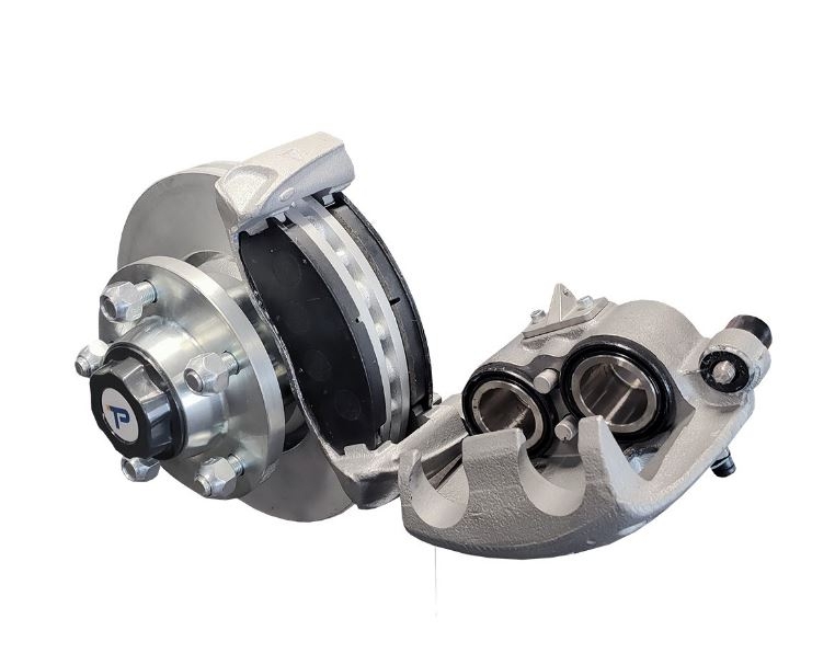 Trailparts Patriot Twin Pot Hydraulic Dacromet Caliper with Pads