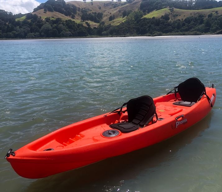 Phoenix Kayaks Fortress 2 Person Kayak with Paddles and Seat Mango