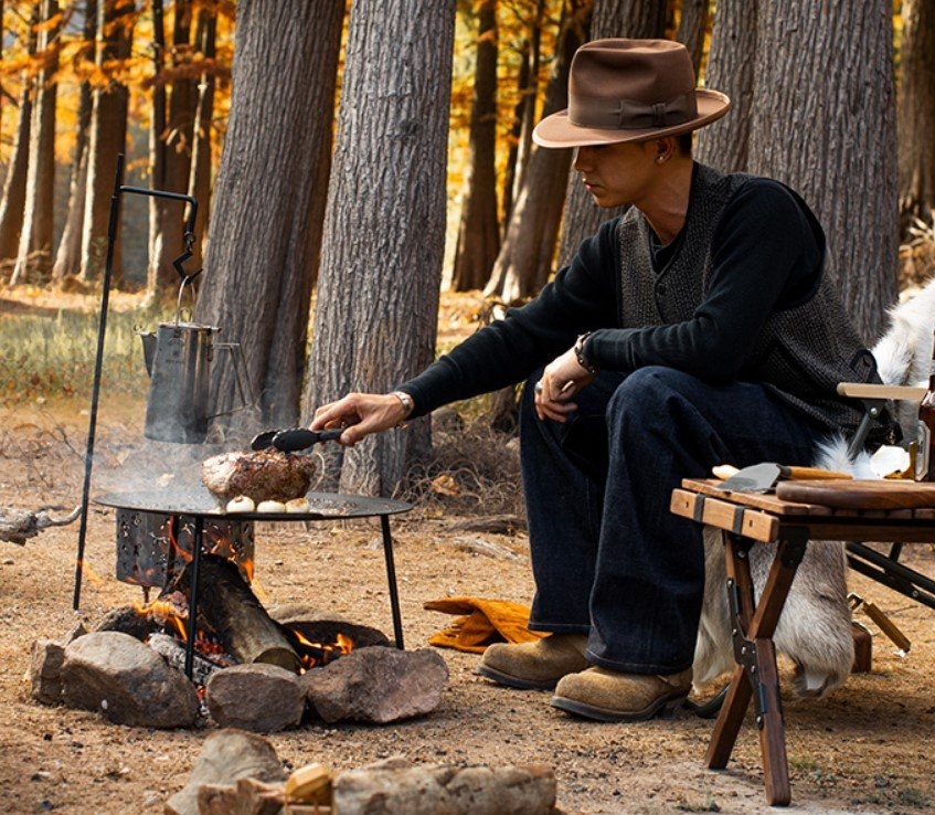 Naturehike Cast Iron Griddle / Hot Plate Square 31 x 59.5cm