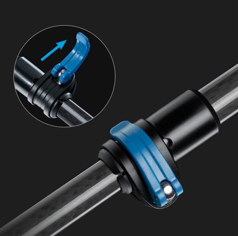 Naturehike ST07 Carbon Fibre Ultra Light Telescopic Trekking Pole Blue 98-115cm