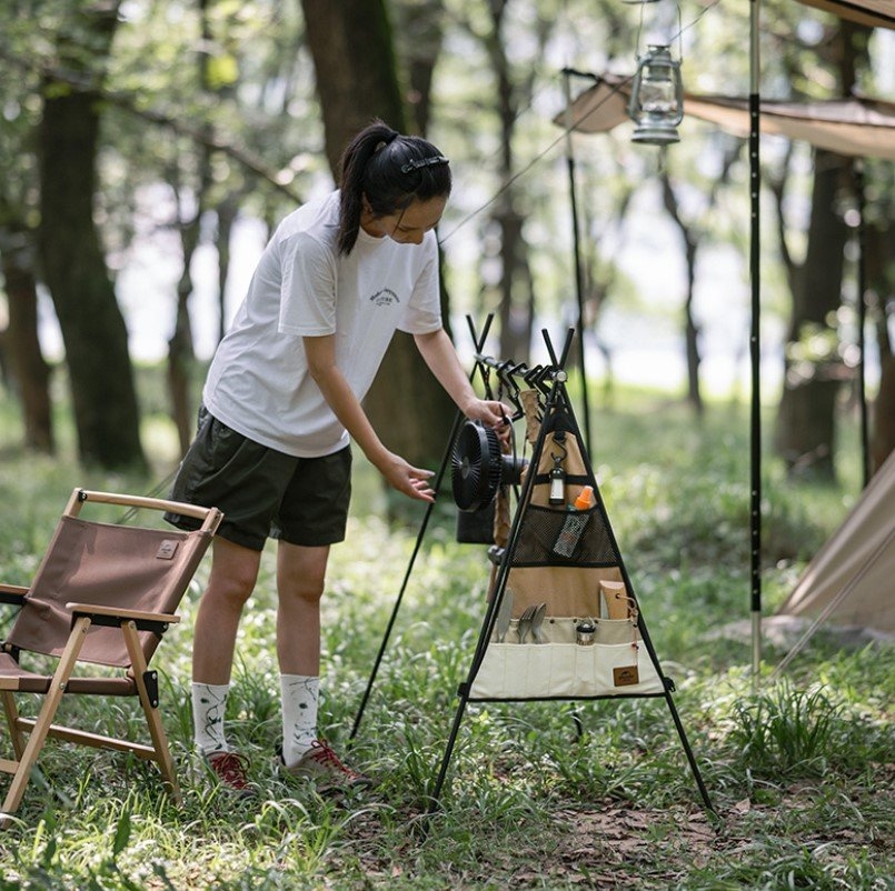 Naturehike Triangle Hanging Camping / Kitchen Organiser Khaki 43.5 x 59cm