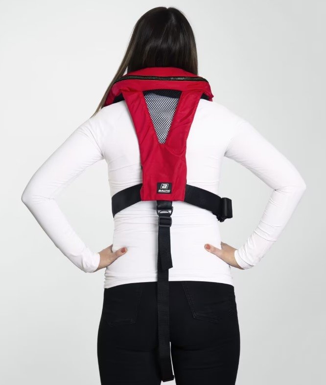 Baltic Legend 305N Auto Inflatable Life Jacket with Harness Red 40-150kg