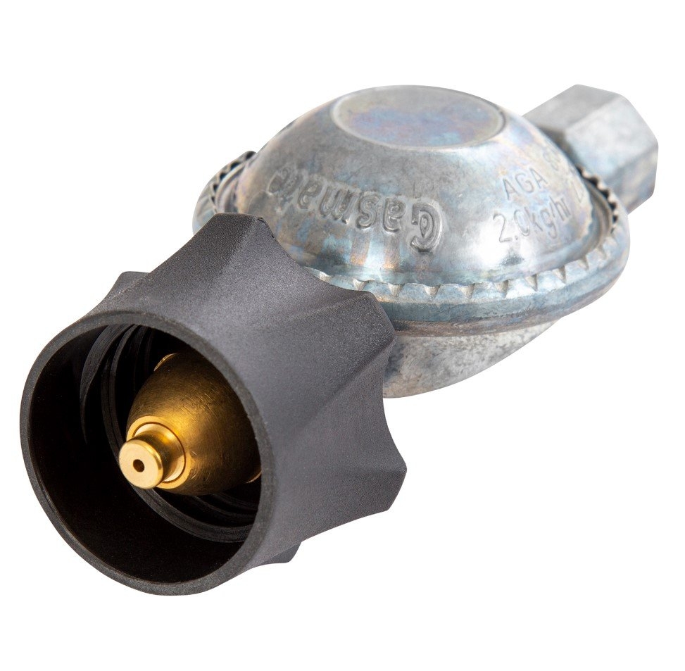 Gasmate BBQ QCC Regulator 2kg 3/8'' BSP Outlet