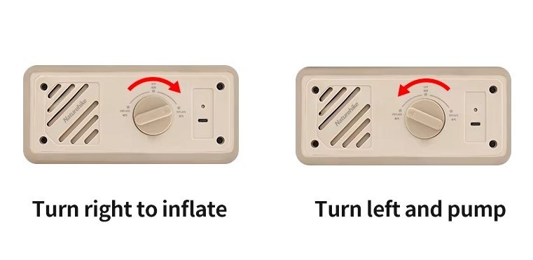 Naturehike Yugu Queen Airbed with Built-In Pump