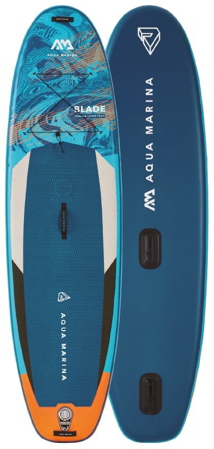 Aqua Marina Blade Windsurf Inflatable Stand Up Paddle Board with 5sqm Sail Rig Package 10ft 6in